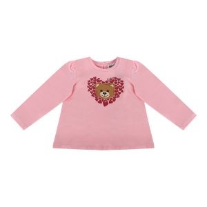 Moschino T Shirt Girls Sugar Rose Baby Love Heart Toy L/s T Shirt 