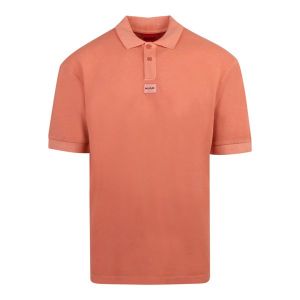 HUGO Polo Shirt Mens Open Orange Danoe S/s | Hurleys