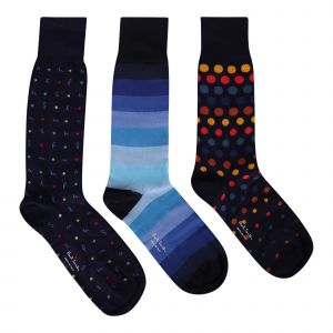 PS Paul Smith Socks Mens Blue 3 Pack Sock Gift Set