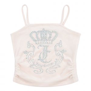 Juicy Couture Top Girls Shell Diamante Crown Strappy Top