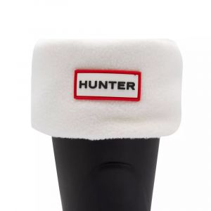 Womens Hunter White Short Fleece Welly Socks