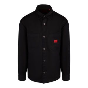 BOSS Overshirt Mens Black Erato Double Pocket L/s Shirt