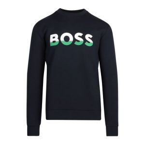 BOSS Sweatshirt Mens Dark Blue Salbo 1 Logo L/s