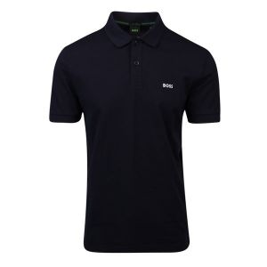 Athleisure Mens Dark Blue Piro Regular Fit S/s Polo Shirt