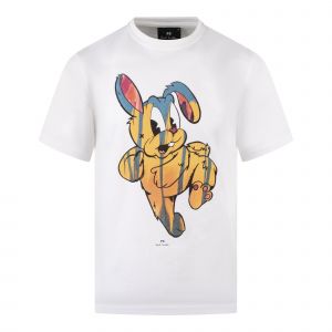Mens White Rabbit Reg Fit S/s T Shirt