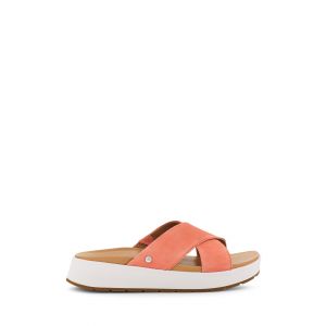 Womens Starfish Pink Suede Emily Slide Sandals