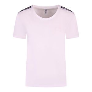 Moschino T Shirt Womens Off White Tape S/s