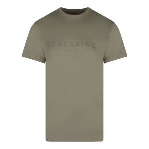 Sealskinz T Shirt Mens Green Litcham Icon UV S/s T Shirt