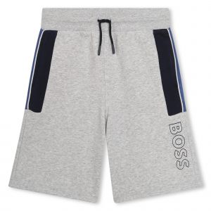BOSS Sweat Shorts Boys Grey Panel Sweat Shorts