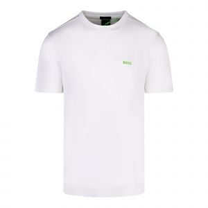 BOSS Green T Shirt Mens White Tee S/s T Shirt 