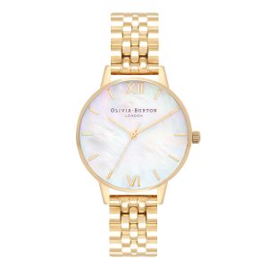 Olivia Burton Watch Womens Gold/Mother of Pearl Bracelet Watch