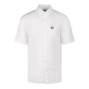 Fred Perry Shirt Mens White Oxford S/s | Hurleys