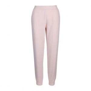 Womens Pale Pink Fuzzy Fleece Sweat Pants