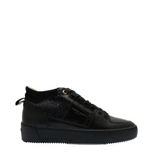 Mens Black Mono Snake Point Dume Trainers