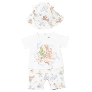 Baby Off White Tiger Outfit + Hat Set