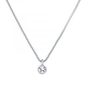 Womens Silver/Crystal Sininaa Pendant Necklace