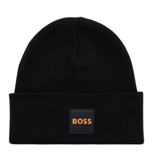 BOSS Orange Beanie Mens Black Fantastico_Hat
