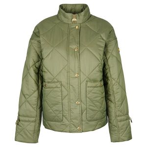 Barbour International Jacket Womens Midnight Green Falkenberg Quilt | Hurleys