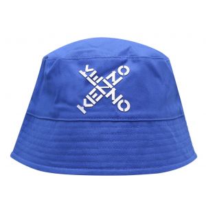 Boys Blue Logo Cross Bucket Hat
