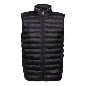 Mens Black Core Packable Recycled Gilet
