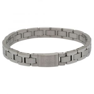 Mens Silver Metal Link Bracelet