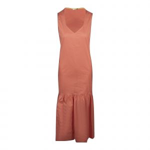 PS Paul Smith Midi Dress Womens Orange Cotton Midi Dress