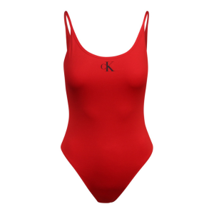 Calvin Klein Swimsuit Womens Cajun Red Scoop Back | Hurleys