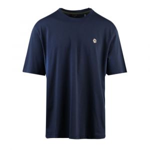 Mens Navy Oxford S/s T Shirt