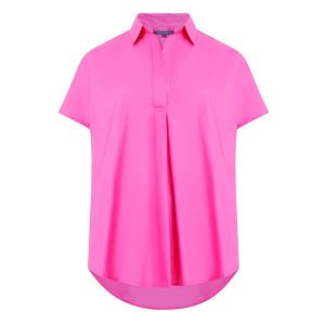French Connection Shirt Womens Wild Rosa Rhodes Poplin Popover