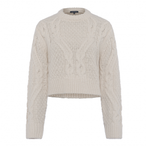 Womens Classic Cream Kalina Cable Knitted Jumper