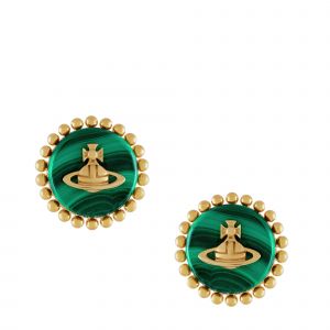 Vivienne Westwood Earrings Womens Gold/Malachite Neyla Earrings
