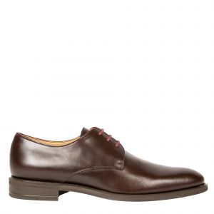PS Paul Smith Shoes Mens Dark Brown Bayard Leather Shoes