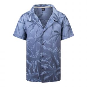 BOSS T Shirt Mens Navy Beach Zen Co-ord Shirt