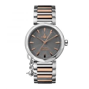 Womens Silver/Rose Gold/Grey Poplar Bracelet Watch