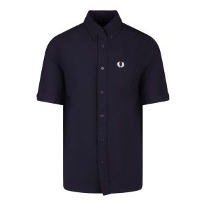 Fred Perry Shirt Mens Navy Oxford S/s | Hurleys