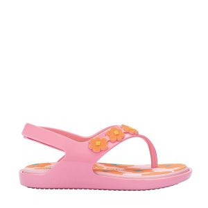 Mini Melissa Flip Flops Girls Pink Fabula Flower | Hurleys