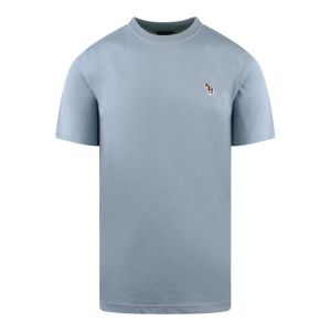 PS Paul Smith T Shirt Mens Greyish Blue Zebra Badge Reg Fit S/s | Hurleys