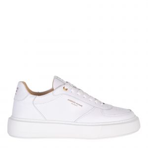 Android Homme Trainers Mens White Manhattan Leather Trainers