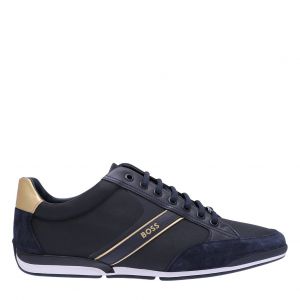 Mens Blue/Gold Saturn_Lowp Trainers