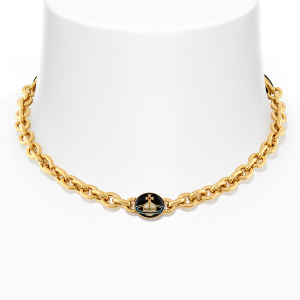 Vivienne Westwood Necklace Womens Gold/Black/Multi Loelia Chain Necklace