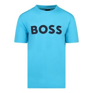 BOSS T Shirt Mens Blue Tee 1 S/s | Hurleys