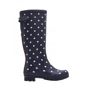 Womens French Navy Welly Print Boots