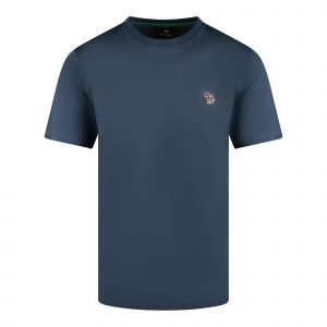 PS Paul Smith T Shirt Mens Indigo Zebra Badge Reg Fit S/s T Shirt