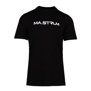 MA.STRUM T Shirt Mens Jet Black Chest Print S/s | Hurleys