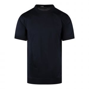 Karl Lagerfeld T Shirt Mens Navy Small Embroidered Logo S/s T Shirt