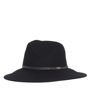 Barbour Fedora Womens Black Tack Fedora Hat