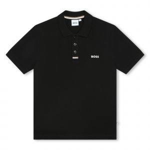 BOSS Polo Shirt Boys Black Core S/s Polo Shirt