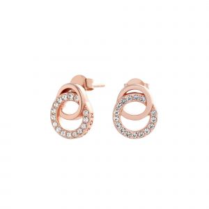 Olivia Burton Earrings Womens Rose Gold Bejewelled Classic Earrings 
