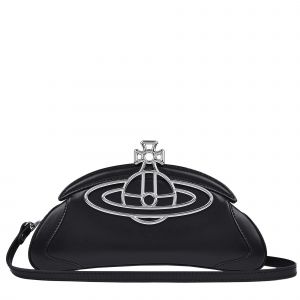 Vivienne Westwood Bag Womens Black Amber Leather Clutch Bag