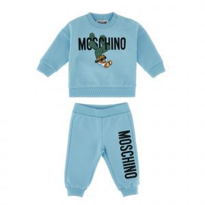 Moschino Tracksuit Baby Boys Sky Blue Cactus Toy Tracksuit